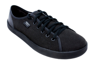 SEN Black Suede SOM Suede Elevate black casual shoes Angle
